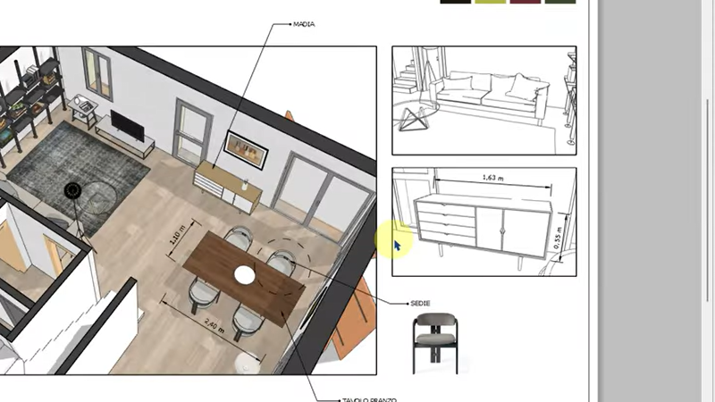 Da progetto Revit all'arredamento SketchUp - Tutorial base 3