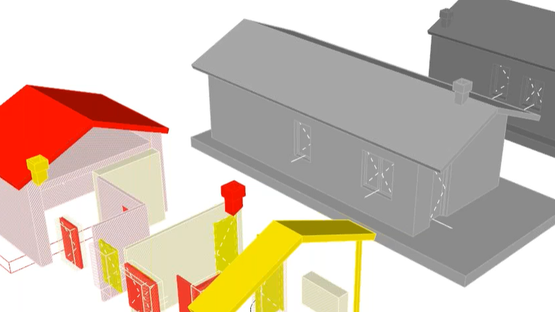 Webinar 1 ora Fasi e raffronto con SketchUp! (gialli e rossi dal modello 3D) 3